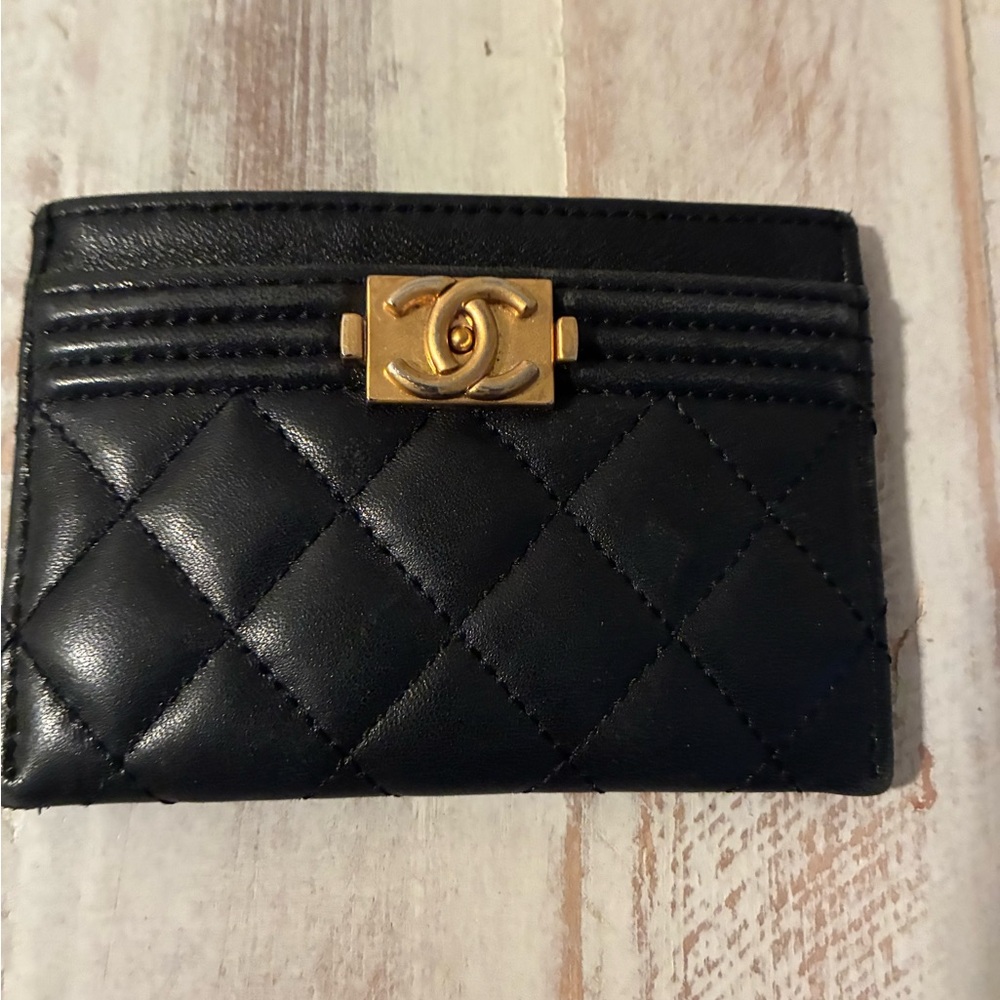 Chanel Boy Card Holder authentic